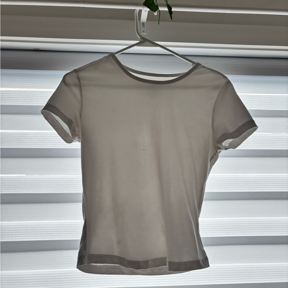 SHEIN Gray Fitted Short Sleeve T-Shirt